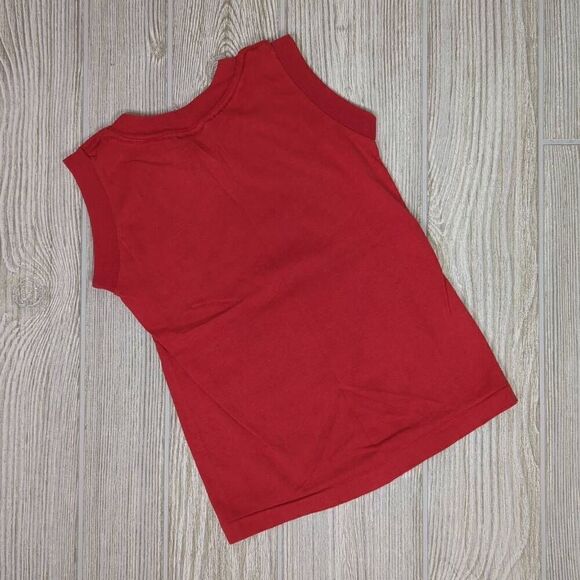 Vtg Tophalf Boys 5/6 Alf No Problem 1987 T Shirt Red Sleeveless Single Stitch - Picture 3 of 5